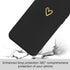 Cute Slim Shockproof Phone Case for iPhone 13, with Wireless Charging Support and Protection (Black)