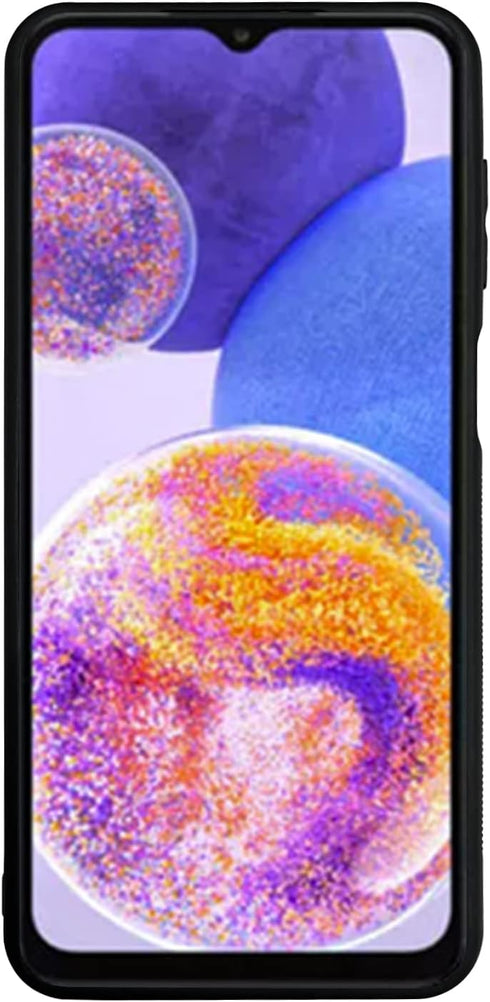 Tnarru Samsung Galaxy A23 Case, Black American Flag Pattern, Hard PC Back & Soft TPU Sides, Shockproof Protection
