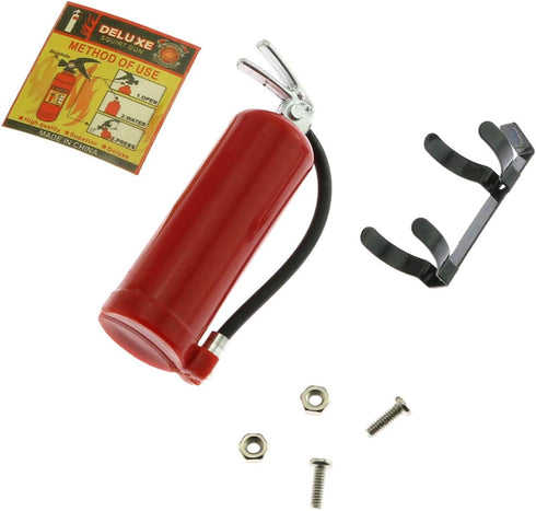 Maxmoral 1-Pack Decoration Fire Extinguisher with Sticker for 1/10 Scale RC Rock Crawler