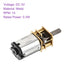 3V 15RPM 4 10mm DMiotech Rated Torque Output Shaft Length Micro DC Speed Reduction Motor Mini Metal Gearbox Motor