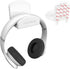 TotalMount Headphone Hanger – Premium White Headphone Hook, One Pack, Includes Removable Adhesive Strips for Easy