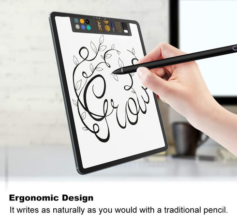 Active Stylus Pen for Touch Screens, Smart Digital Pencil Compatible with iPhone, iPad Pro, Air, Mini, and Tablets
