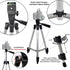 Acuvar 50 Inch 3-Way Lightweight Camera Tripod with Pan & Tilt Head Aluminum DSLR Tripod Stand with Quick Release Plate