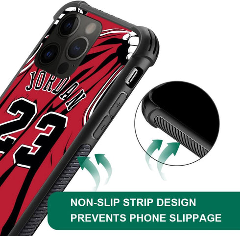 Basketball Player 36 Pattern iPhone 14 Pro Case, Anti-Scratch Shockproof Cover for Boys & Men, 6.1-inch Compatible.