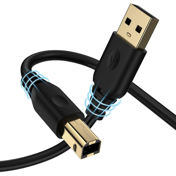 USB Printer Cable 10FT Type A to B 2.0 Printer Scanner Cord