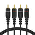 TNP Products 50 2 TNP RCA Cable ft - Gold Plated RCA Male to Male HiFi Stereo Cable - Red White Audio Cord Dual