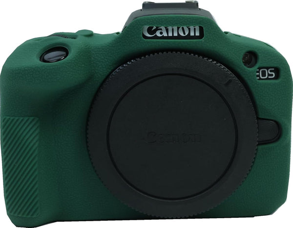 R100 Camera Case, BMAOLLONGB Fullbody Thin Lightweight Silicone Cover for Canon Eos R100, Green