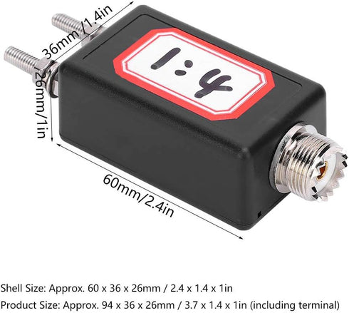 Mini Balun, 1:4 Mini Balun for Outdoor Use, Strong Audio Equipment Accessories