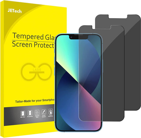 JETech 2-Pack Privacy Screen Protector for iPhone 13 mini 5.4-Inch, Anti-Spy Tempered Glass, Case Friendly.