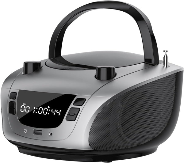 LONPOO Portable CD Boombox -FM & AM Radio, CD Player, Bluetooth, USB, MP3,