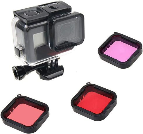 Waterproof Case for Gopro Hero 7 6 5 2018 Black Accessories, Protective Shell with Anti Fog Inserts for Underwater