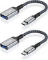 2-Pack USB 3.0 to USB C Male Adapter, Type-C Male to USB Female Compatible with iPhone 15 Pro/Max, MacBook Pro