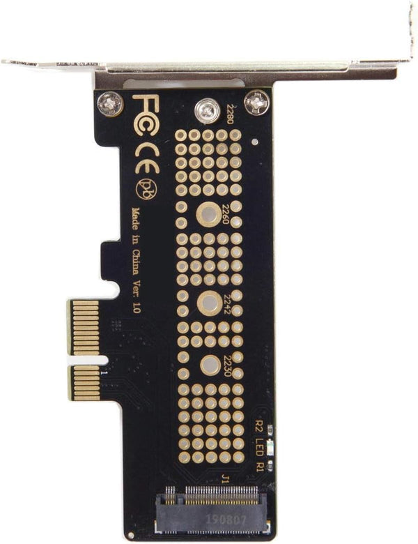 Cablecc Low Profile PCI-E 3.0 x4 Lane to M.2 NGFF M-Key SSD Adapter Card