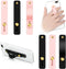 Weewooday 6 Pieces Phone Grip Holder, Universal Telescopic Finger Strap Stand for Most Smartphones in Black and Pink