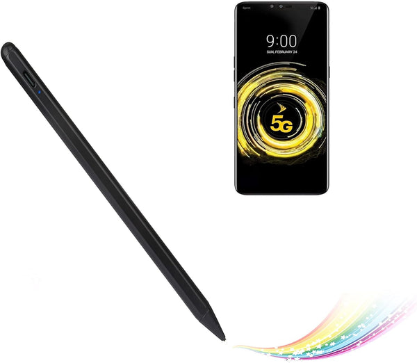 Electronic Stylus for iPad 5th Generation 9.7" 2017, Type-C Rechargeable Active Capacitive Pencil for Drawing, Black