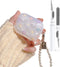 Olytop Cute Glitter Airpods Pro Case - Shell Pattern Cover with Cleaner Pen for 2nd/1st Generation Girl Women
