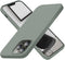 Cordking iPhone 13 Pro Case, 6.1" Ultra Slim Silicone, Shockproof with Soft Anti-Scratch Microfiber Lining, Calke Green.