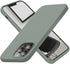 Cordking iPhone 13 Pro Case, 6.1" Ultra Slim Silicone, Shockproof with Soft Anti-Scratch Microfiber Lining, Calke Green.