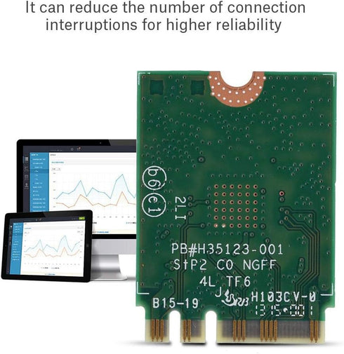 Wireless Network Card for Intel Dual Band Wireless-AC 7265 Dual Band Wireless 867M Network Card + Bluetooth 4.0 Wlan Card Network Adapter Lower Power Consumption
