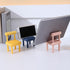Melyaxu -1 Pack DIY Mini Chair Cell Phone Stand, Candy Color Mobile Phone Holder, Multi-Angle Chair Shape Table Phone