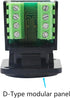 RJ45/8P8C D-Type Panel Mount Ethernet Extender Cat5E Terminal Solderless Network Adapter with Screw