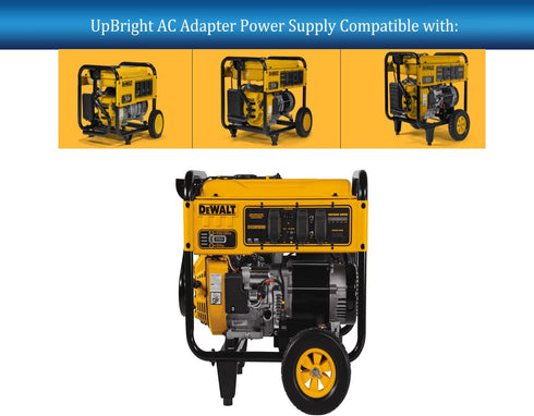 UpBright 12V AC/DC Adapter for Dewalt DXGNR8000 Auto Idle Protect Electric Start Gas Generator Battery Charger