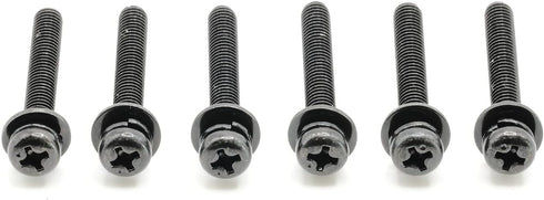 Replacement Screws 1 Set of Metric Screws (Model RS-198299) Pan Head - Philips Drive - Black Plated (Pack of 6)