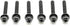 Replacement Screws 1 Set of Metric Screws (Model RS-198299) Pan Head - Philips Drive - Black Plated (Pack of 6)