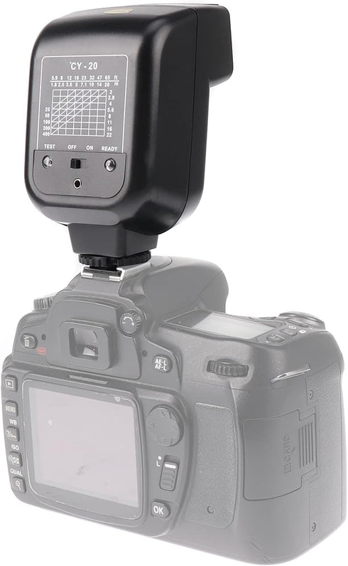YINYAN CY-20 Universal Hot Shoe On-Camera Flash Speedlite, Electronic Speedlight for Nikon, Canon, Panasonic, Olympus,