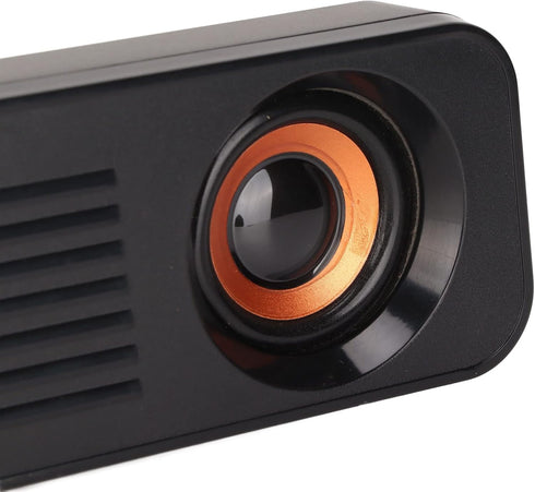 Wired HiFi Stereo Subwoofer Speaker, USB Powered, 3.5mm Plug, Portable Desktop Long Speaker for TV, Computer, Tablet.