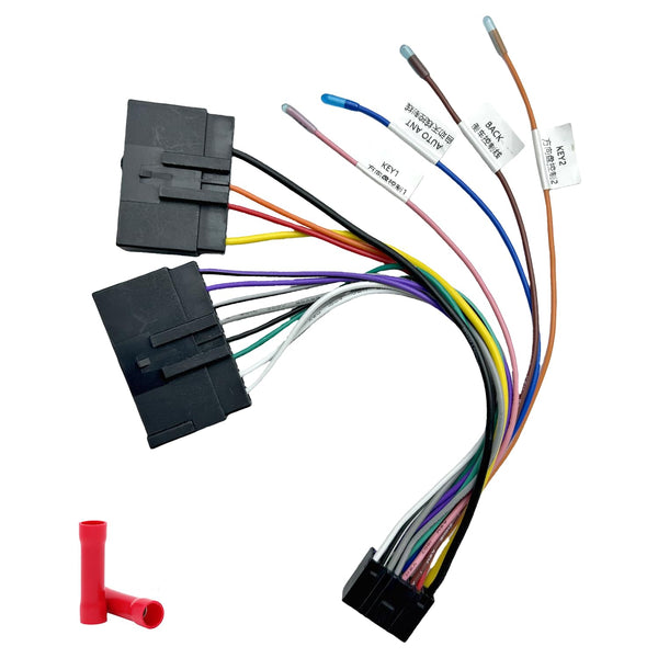 Aftermarket Radio Wiring Adapter Compatible with Ford 1986-2004/Mazda 1991-1997/Mercury 1986-2000, 16Pin Android