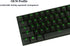 Happy Balls Keycaps, Backlit ABS Doubleshot Shine Through Keycap Set for Cherry MX OEM US Layout Key Caps (Black and