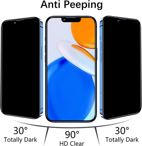 MAYtobe Privacy Screen Protector for iPhone 13 Mini - 2-Pack Tempered Glass, No Bubbles, Anti Scratch, Easy Install