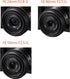 49mm Lens Cover Cap for Canon M50 M100 M6 with EF-M 15-45mm IS STM Lens, Sony RX1R with SEL 18-55mm (2 Packs)