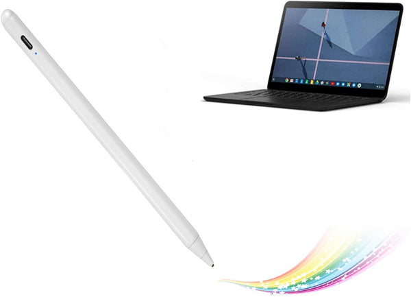 iPhone Stylus Pen, Active Capacitive Digital Pencil for Sketching and Note-Taking, Type-C Rechargeable, White