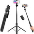 Rupital 71 Tall Selfie Stick Tripod with Remote, 180cm Extendable Phone Tripod Stand