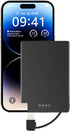 TNTOR Portable Charger with Built-in Lightning Cable, 3500mAh Ultra Slim Pocket Wallet Power Bank Compatible with