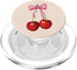 PopSockets PopGrip for MagSafe - Cherry Pink Bow Coquette Soft Girl Aesthetic
