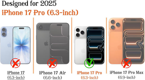 flewfun 17 Magnetic for iPhone Pro Case Cute Stripes Phone Case, Shockproof Slim TPU and Hard PC Protective Phone Cover