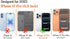 flewfun 17 Magnetic for iPhone Pro Case Cute Stripes Phone Case, Shockproof Slim TPU and Hard PC Protective Phone Cover