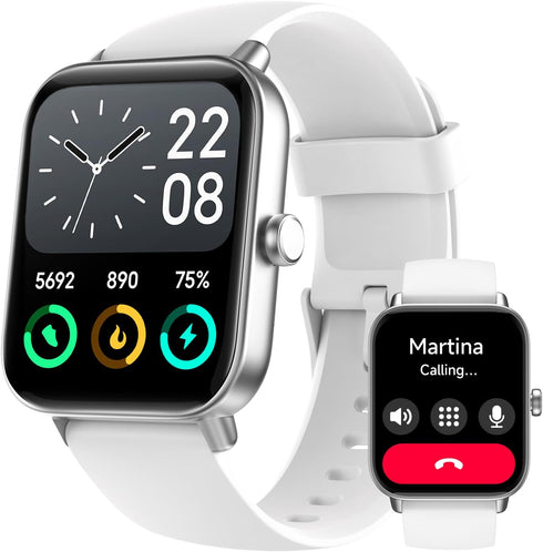 Fitpolo Smart Watch for Men Women, 1.8” Touchscreen, Bluetooth Call, Alexa Built-in, IP68 Waterproof Fitness Tracker