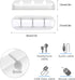 SOULWIT Cable Holder Clips, 3-Pack Self Adhesive Cord Organizer for Desktop USB Charging and Power Cables