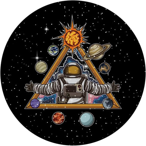 Spiritual Astronaut Meditates In Space, Galaxy PopSockets Adhesive PopGrip