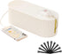 FABROK Small Cable Management Box with 10 Cable Ties, Organizer Box for Power Strips, Surge Protectors, Chargers, Wires