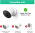 OLAIKE Anti-Drop and Anti-Theft Mount for Google Nest Cam Outdoor/Indoor,Battery-2nd Gen, Anti-Glare/Waterproof Nest Camera Mount Cover, Not Affect Nest Cam’s Night Vision(Camera Not Included),Black