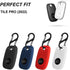 4PCS Case for Tile Pro 2022, Soft Silicone Skin Cover Shock-Absorbing Protective Case with Carabiner (Black+Blue+Red+White)