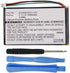1250mAh ED38BD4251U20 Battery Replacement for Garmin Nuvi 1400, 1450, 1450T, 1490, 1490LMT, 1490T