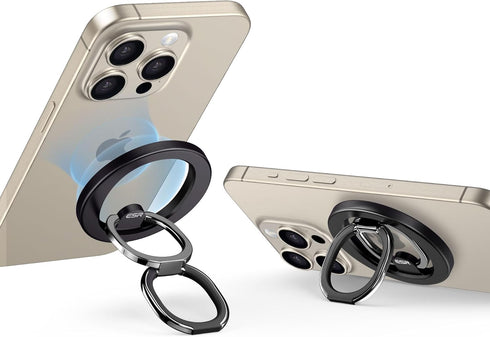 ESR for MagSafe Ring Holder (HaloLock), Magnetic Phone Grip with Adjustable Stand for iPhone 15/14/13/12