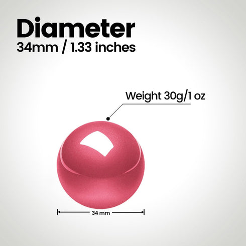 Perixx PERIPRO-303 1.34 Inches Trackball Replacement Ball for M570, PERIMICE-517/520/717/720 (Pink)