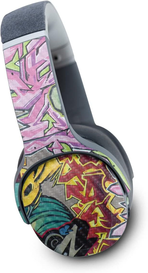 MightySkins Carbon Fiber Skin - Graffiti Wild Styles for Skullcandy Crusher Evo Wireless | Durable, Protective